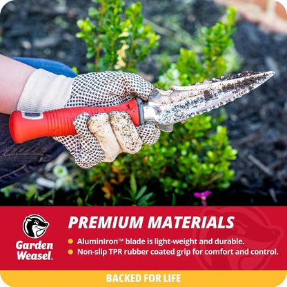 Double-Sided Garden Cultivator/Tiller | Cultivate, Till, Break Up Soil | Planting and Gardening Hand Digging Tool, Heavy Duty Cultivator, Hand Tool Weeder | 91367
