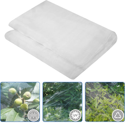 Garden Netting Mosquito Insect Birds Animals Barrier Protection Net Ultra Fine Garden Mesh Netting Plant Covers for Vegetable Plants Fruits Flowers Trees Greenhouse Row Cover(10×20 Ft)