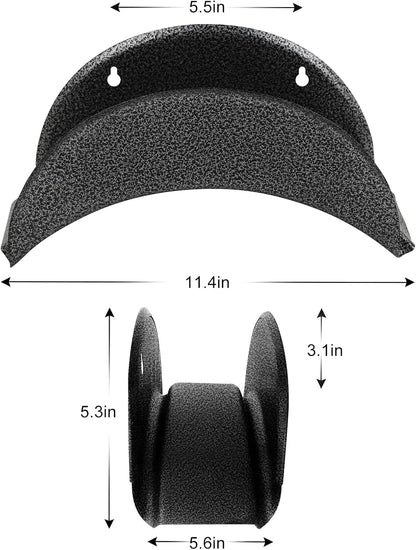 Garden Hose Holder Heavy Duty Wall Mount, High Carbon Steel Hose Hanger for Outside Yard, Rust Proof