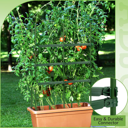 24 Pcs Garden Adjustable Stake Arms for Tomato Cage 10 to 14''