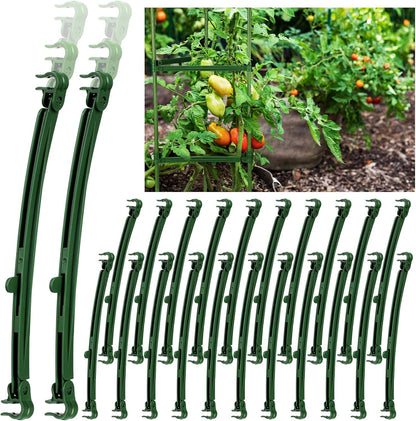 24 Pcs Garden Adjustable Stake Arms for Tomato Cage 10 to 14''