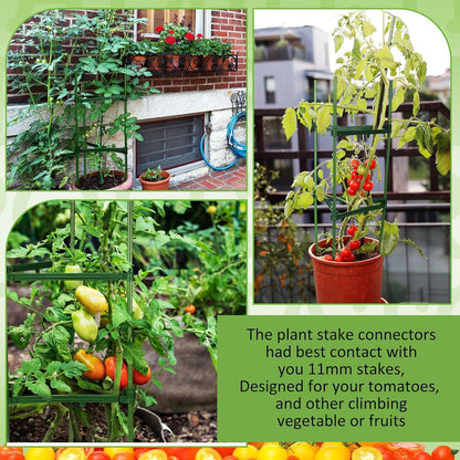24 Pcs Garden Adjustable Stake Arms for Tomato Cage 10 to 14''