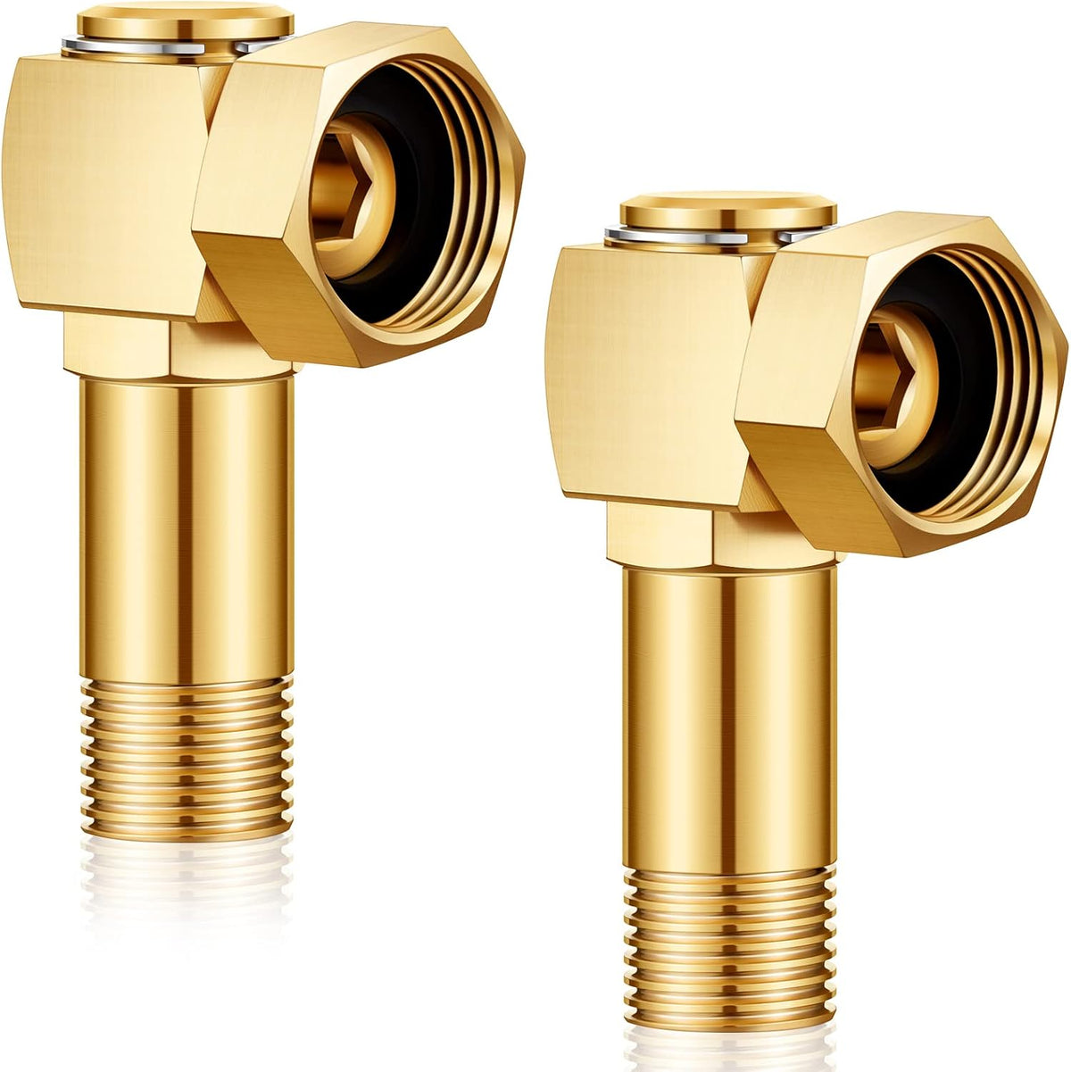 2 Pieces Hose Reel Swivel Fittings Garden Hose Reel Replacement Parts Brass Replacement Part Swivel Hose Reel Cart Swivel Fitting for Garden Hose Adapter Hose Cart Brass Swivel Replacement