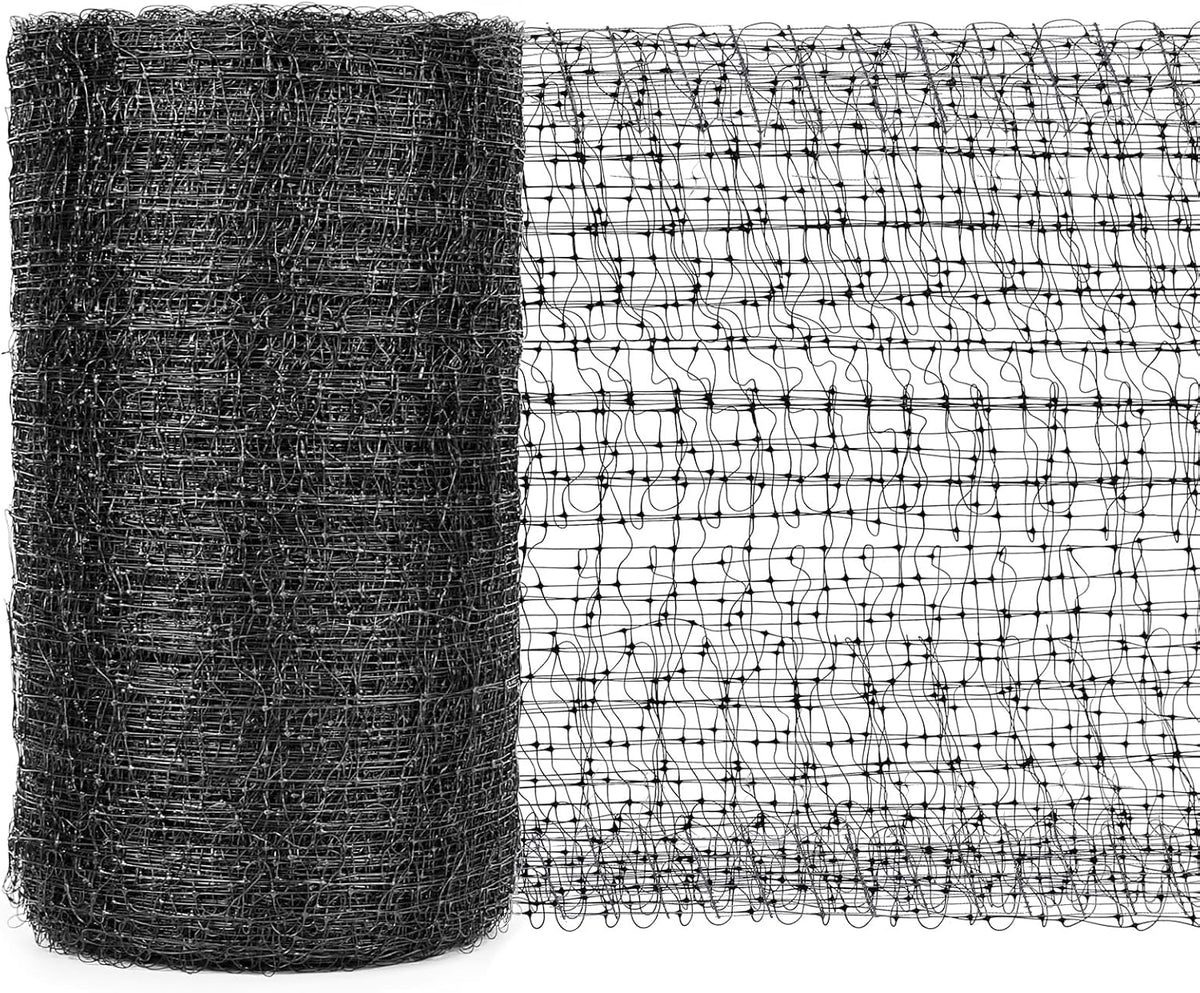 Black Bird Netting for Garden Balcony, Deer Fence Pigeon Net 7 x 100 Ft