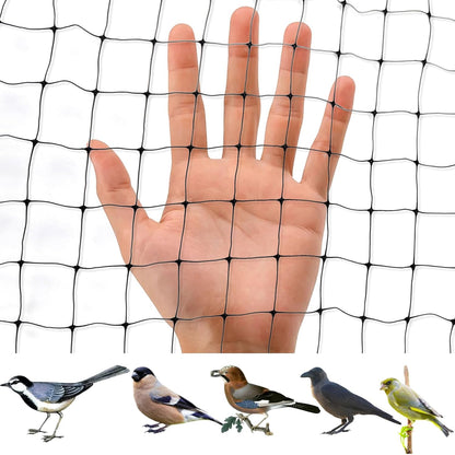 Black Bird Netting for Garden Balcony, Deer Fence Pigeon Net 7 x 100 Ft