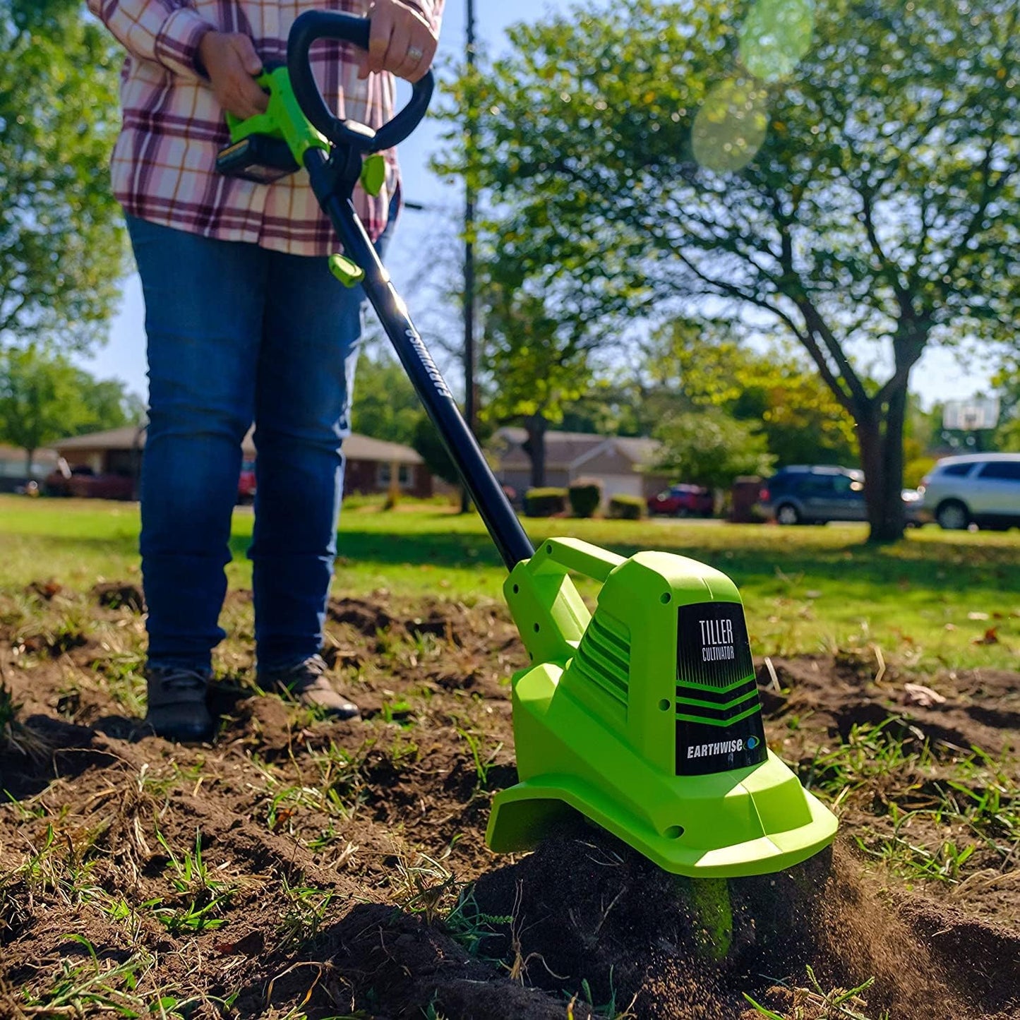 TC70020IT 20V 7.5" Cordless Electric Garden Tiller Cultivator