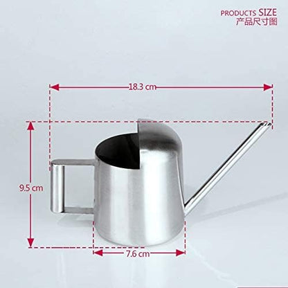 Mini Watering Can, 10oz/300ml Stainless Steel Long Spout Small Watering Can for Indoor Plants Succulents, Herbs (Bronze)