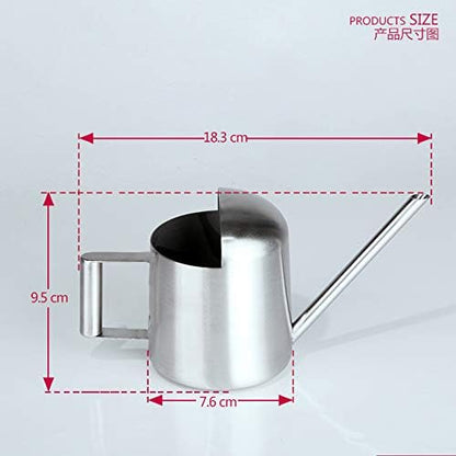 Mini Watering Can, 10oz/300ml Stainless Steel Long Spout Small Watering Can for Indoor Plants Succulents, Herbs (Bronze)