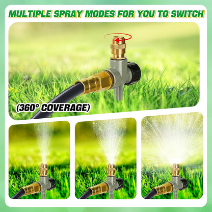 2pcs 360° Spray Sturdy Metal Sprinklers for Yard Lawn Small Garden