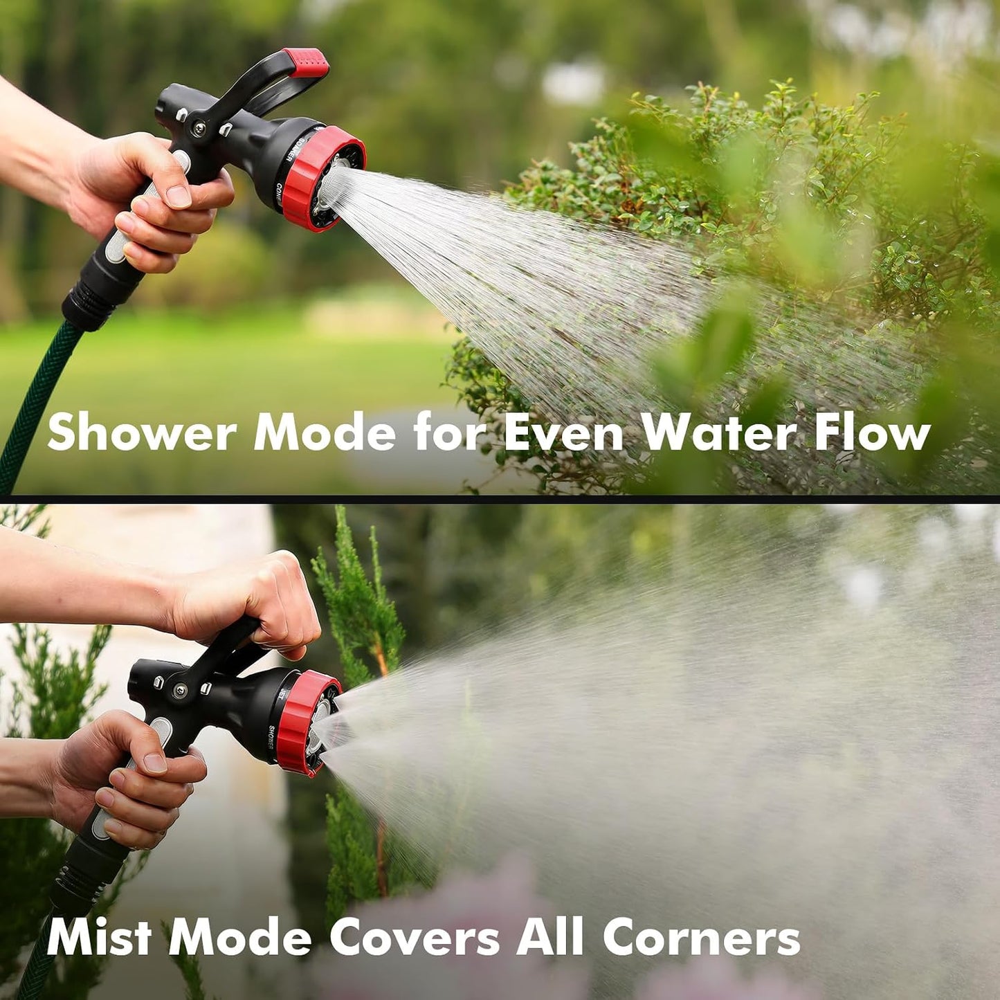 Fireman Hose Nozzle Heavy Duty, Garden Hose Spray Nozzle for Outdoor
