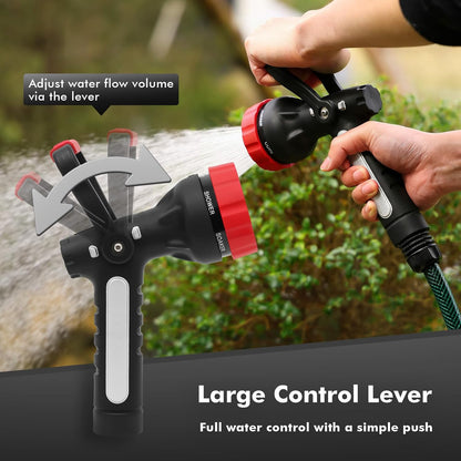 Fireman Hose Nozzle Heavy Duty, Garden Hose Spray Nozzle for Outdoor