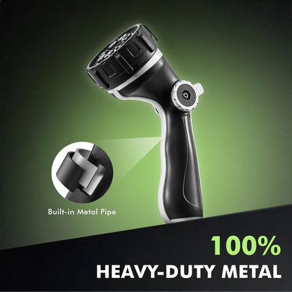 Fireman Hose Nozzle Heavy Duty, Garden Hose Spray Nozzle for Outdoor