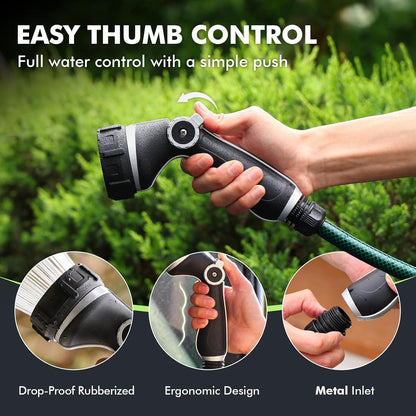 Fireman Hose Nozzle Heavy Duty, Garden Hose Spray Nozzle for Outdoor