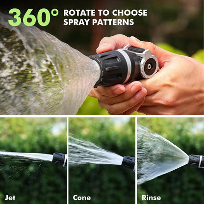 Fireman Hose Nozzle Heavy Duty, Garden Hose Spray Nozzle for Outdoor