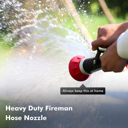 Fireman Hose Nozzle Heavy Duty, Garden Hose Spray Nozzle for Outdoor