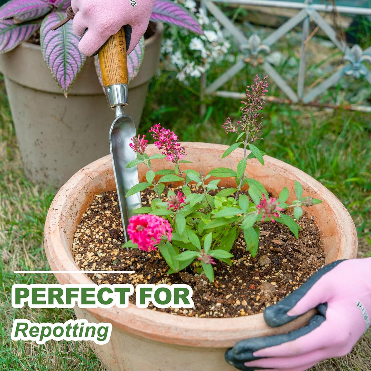 Widger Seedling Tool, 13.8'' Narrow Garden Trowel for Repotting