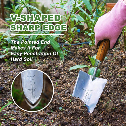Widger Seedling Tool, 13.8'' Narrow Garden Trowel for Repotting