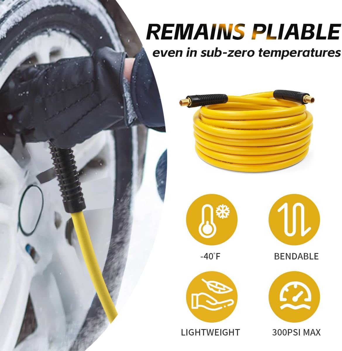 50 Foot Auto Rewind Retractable Air Hose Reel with 3/8" Rubber Hose 250 PSI Heavy Duty Steel Spring Multi Position Ratchet and Solid Brass Fittings for Garage and Workshop (80720)