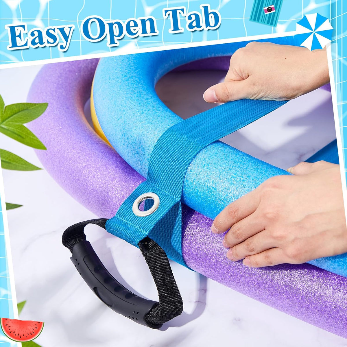 2 Pcs Pool Noodles Storage Organizers with Handles