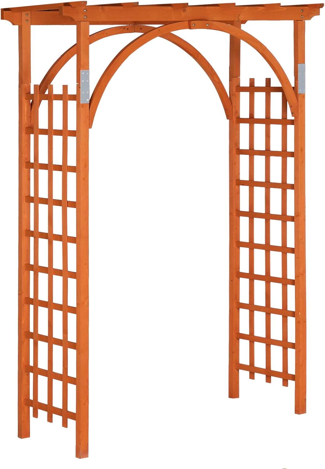 85in Wooden Arbor Garden Arch, Wedding Arch for Ceremony, Wood Trellis for Plant Climbing, Christmas Decor Pergola for Garden Backyard, Lawn