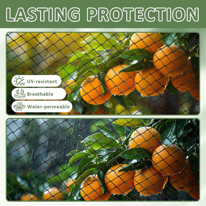 Heavy Duty Garden Netting with 5/8" Mesh, 25x25 Ft Extra Strong Woven Poultry Netting Plant Protection Netting for Fruit Trees, Vegetables & Flowers, Animal Fencing Against Birds, Deer, Poultry