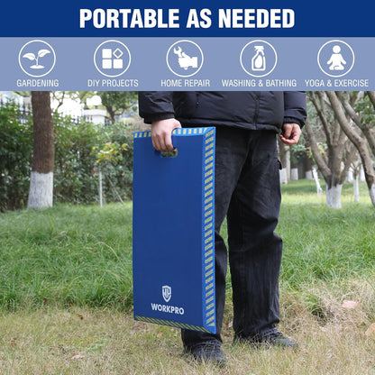 WORKPRO Extra Thick Kneeling Pad, Soft NBR Foam Knee Cushioning, Extra Large Foam Kneeler Mat for Auto-Repair, Gardening, Workout Supplies, 28 x 16 x 1.2in, Black