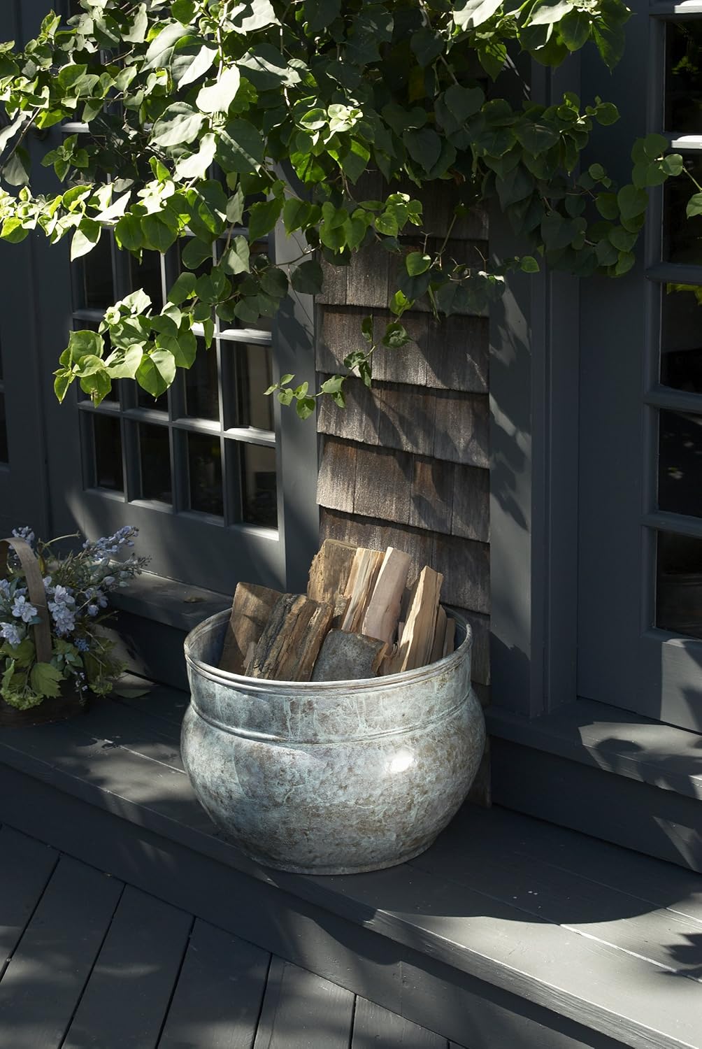 Key West Hose Pot with Lid - Blue Verde by Good Directions