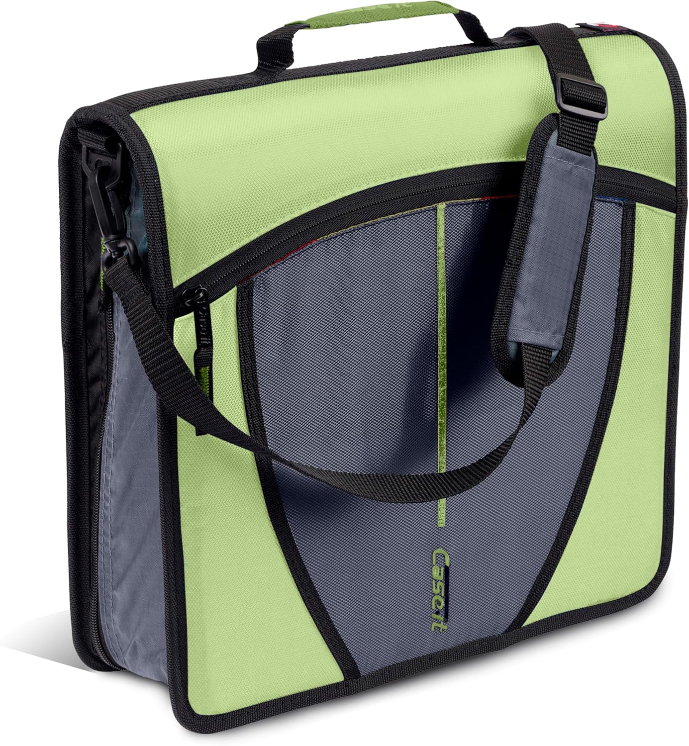 School Zipper Binder | 3-Inch O-Rings | 600-Sheet | D-146 Key Lime