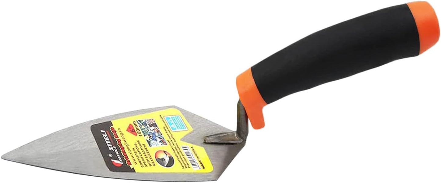 4-Pack Gauging Trowel Set, 6" & 7" & 8" & 9" Gauging Trowel Set Pointing Trowel Set with Soft Grip,Masonry Hand Tool for Brickwork, Blockwork, Stonework, Masonry ﻿ (Rounded End)