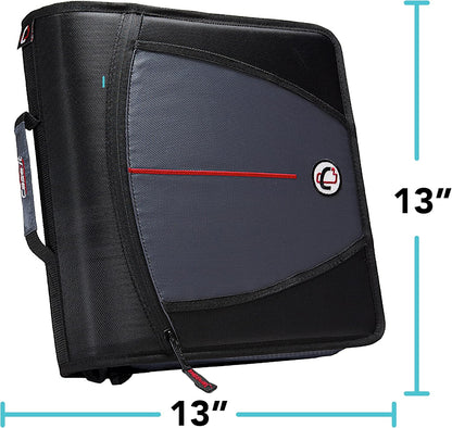School Zipper Binder | 3-Inch O-Rings | 600-Sheet | D-146 Key Lime