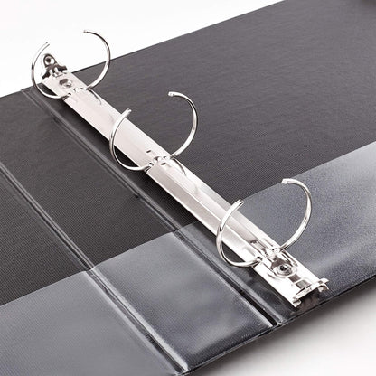 Avery Standard 3 Ring Binder, 1" Round Rings, 175-Sheet Capacity, 1.4 Inch Wide Spine, 1 Black Binder, Ideal for Lightweight Organization and Occasional Referencing (03301)