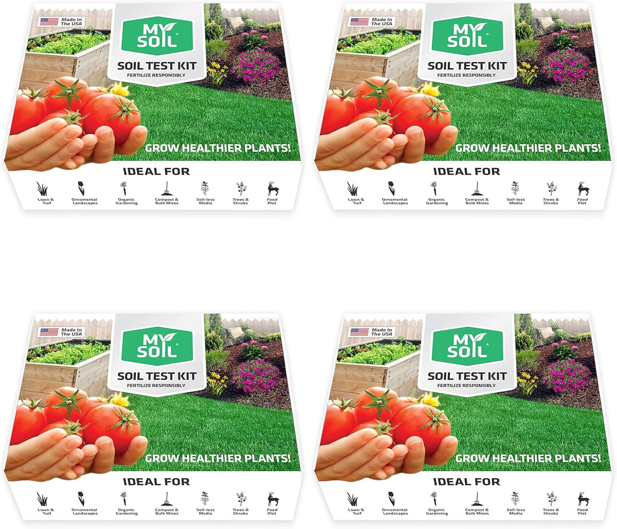 MySoil Soil Test Kit, Unlock Your Lawn & Garden Potential, Complete & Accurate Nutrient and pH Analysis with Recommendations Tailored to Your Soil and Plant Needs