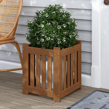 Furinno FG17478 Tioman Outdoor Patio Furniture Hardwood Potting Bench, Natural