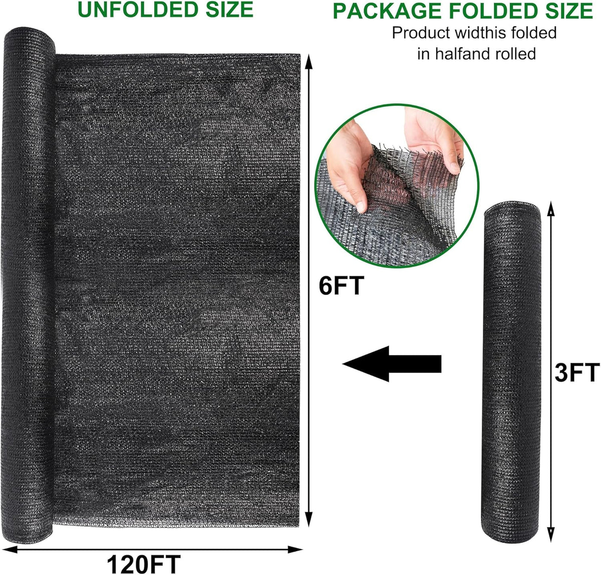 winemana 70% Shade Cloth 10x20 FT - Durable UV Blocking Mesh Tarp for Garden, Patio, Greenhouse & Chicken Coop - Sun Shade Cover with Grommets for Plants, Dog Kennel, Outdoor Use