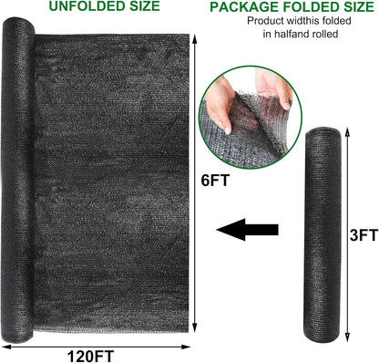 winemana 70% Shade Cloth 10x20 FT - Durable UV Blocking Mesh Tarp for Garden, Patio, Greenhouse & Chicken Coop - Sun Shade Cover with Grommets for Plants, Dog Kennel, Outdoor Use