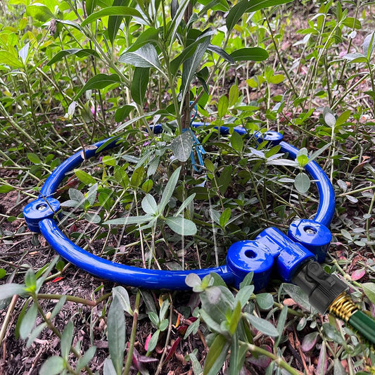 360° Tree Water System Tree Watering Ring Flower Sprinkler Garden Watering Circle Irrigation System for New Tree Outdoor Plants Raised Garden Beds Shrubs Plants, Flower Beds 2Pcs