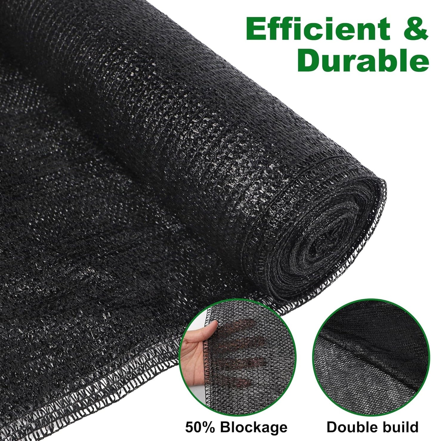 winemana 70% Shade Cloth 10x20 FT - Durable UV Blocking Mesh Tarp for Garden, Patio, Greenhouse & Chicken Coop - Sun Shade Cover with Grommets for Plants, Dog Kennel, Outdoor Use