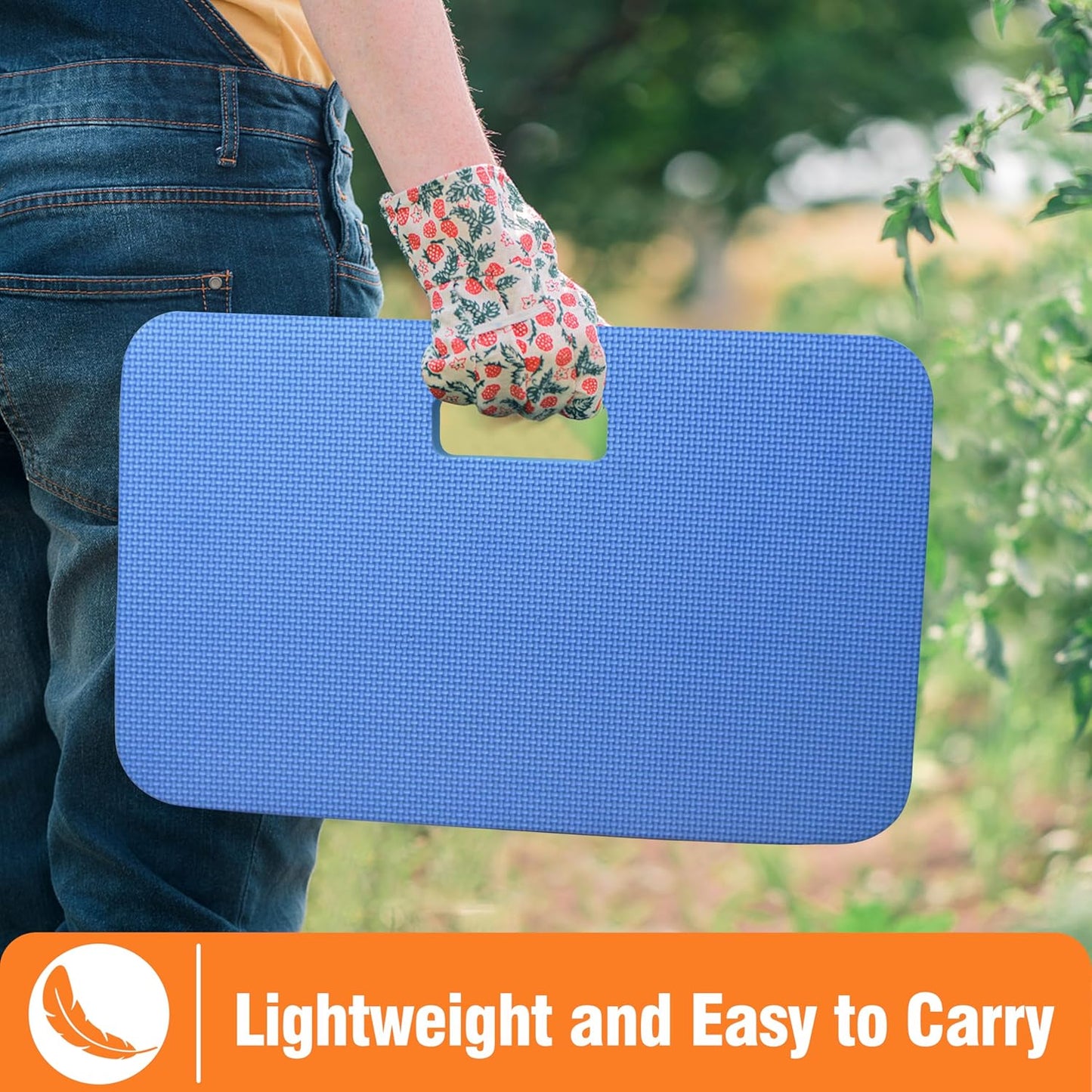 Gardzen Garden Kneeling Pad - for Gardening, Baby Bath, Yoga, Pilates, Exercise, Blue