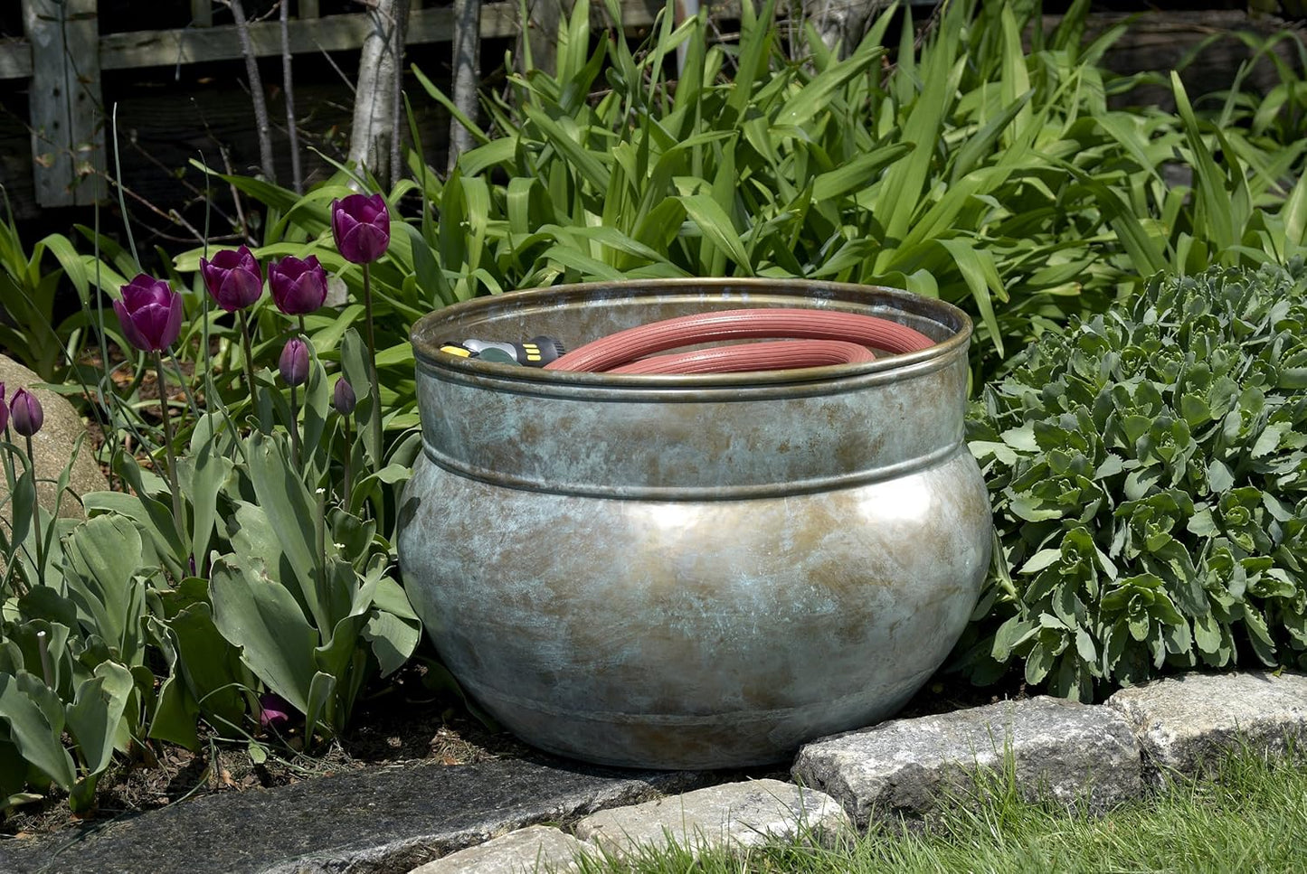 Key West Hose Pot with Lid - Blue Verde by Good Directions