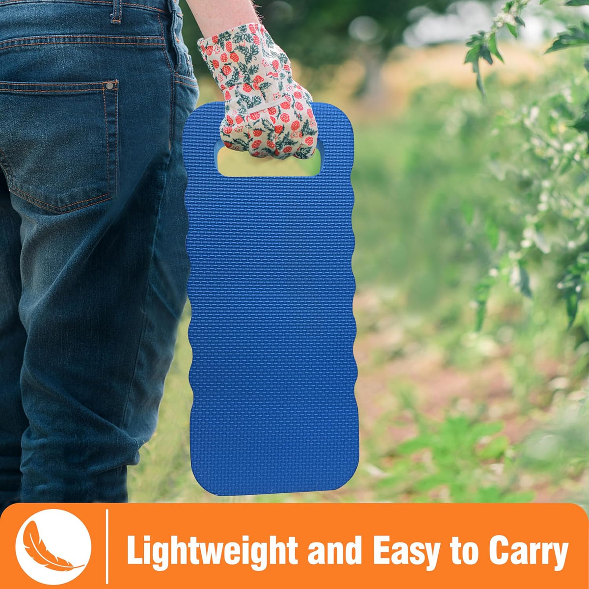 Gardzen Garden Kneeling Pad - for Gardening, Baby Bath, Yoga, Pilates, Exercise, Blue