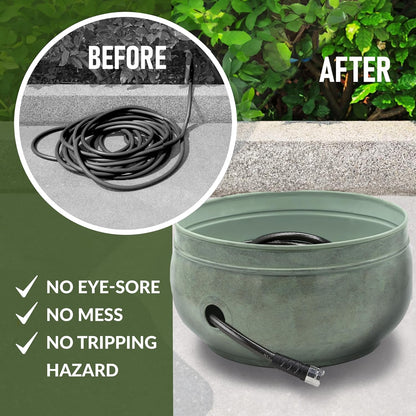 Key West Hose Pot with Lid - Blue Verde by Good Directions