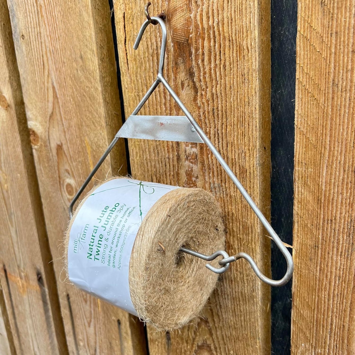 Thorness Cast iron hanging jute string dispenser garden accessory | Garden accessory | Supplied with 375m Natural Jute Twine, 18cm (H) x 20cm (W), 30263