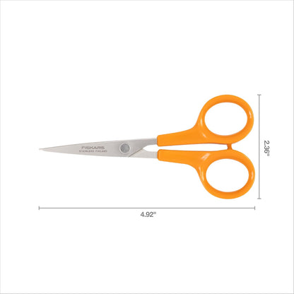 5" Non-Stick Micro-Tip Scissors for Sticky Materials, No. 5, White