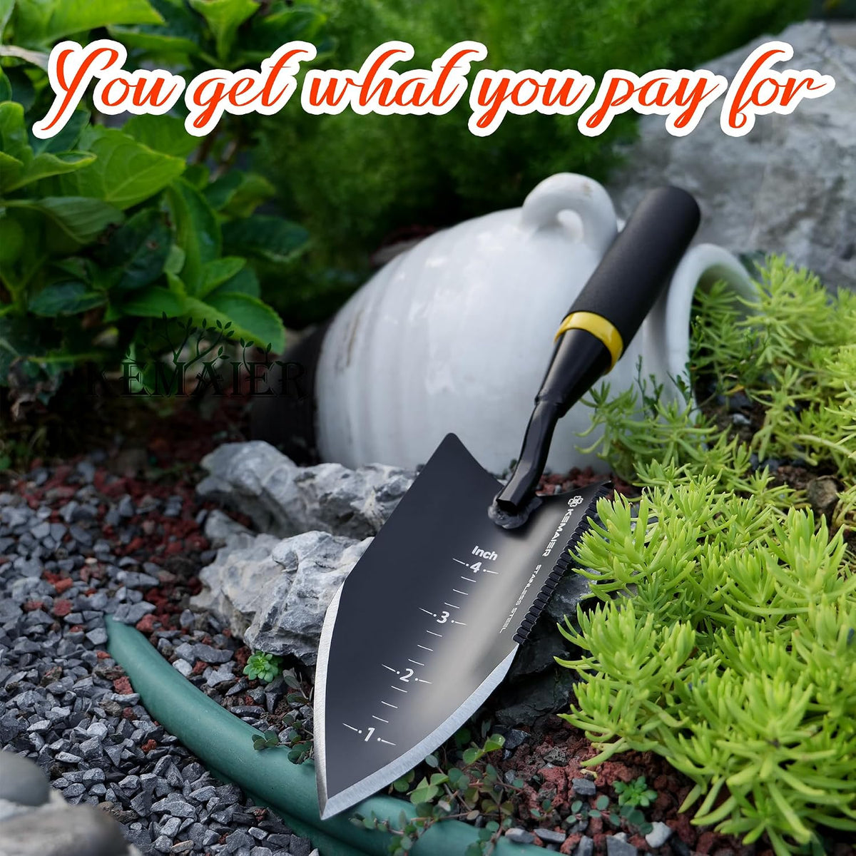Heavy Duty Gardening Hand Trowel - Stainless Steel Tool