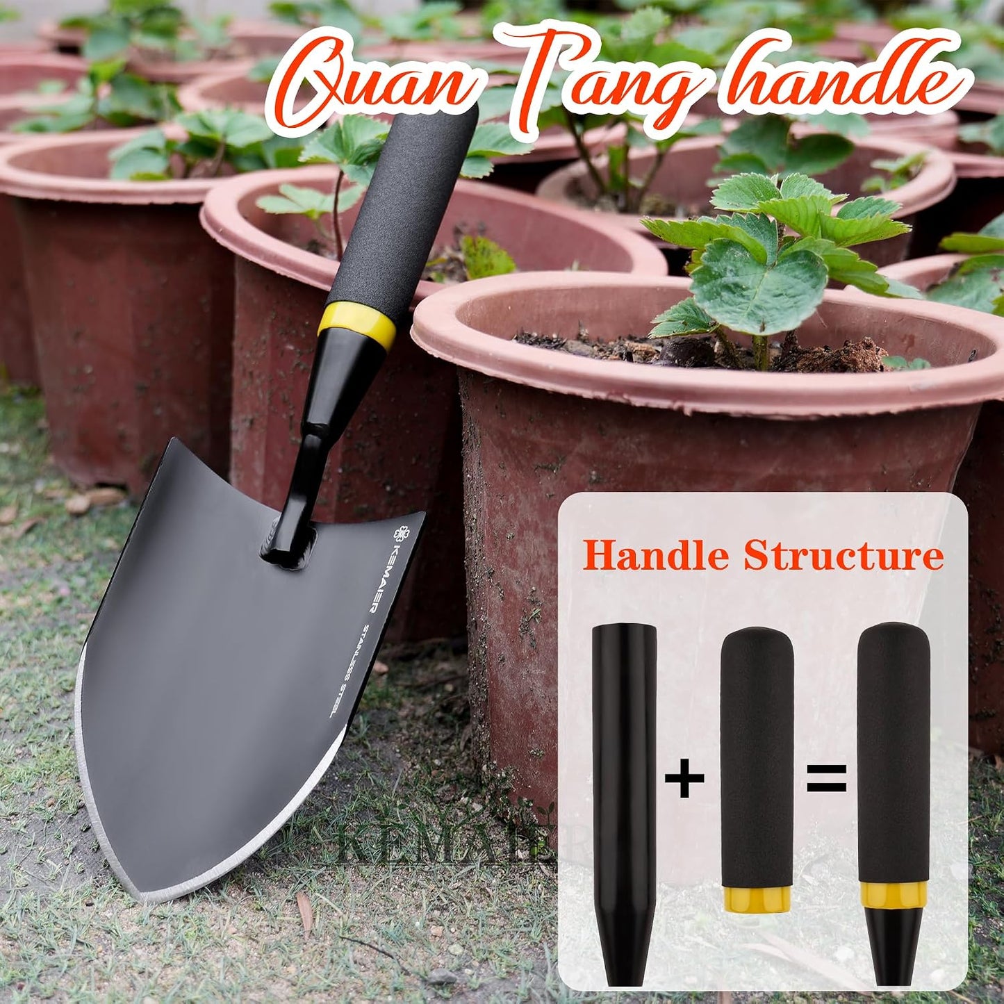 Heavy Duty Gardening Hand Trowel - Stainless Steel Tool