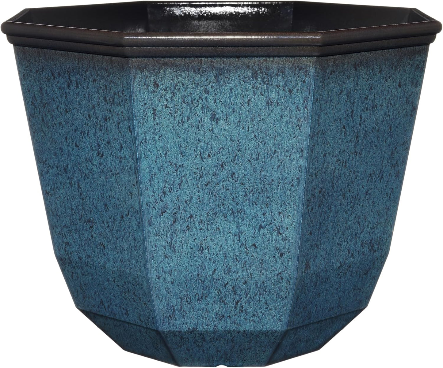 Classic Home and Garden by Growscape Shaina Planting Pots - Lightweight Indoor & Outdoor Plant Pots - UV-Resistant Resin Flower Pots - Pot Planters for Flowers & Herbs (15” Earth)
