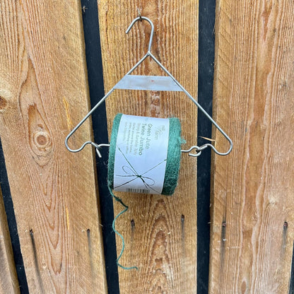 Cast iron hanging jute string dispenser garden accessory | Garden accessory | Supplied with 375m Green Jute Twine