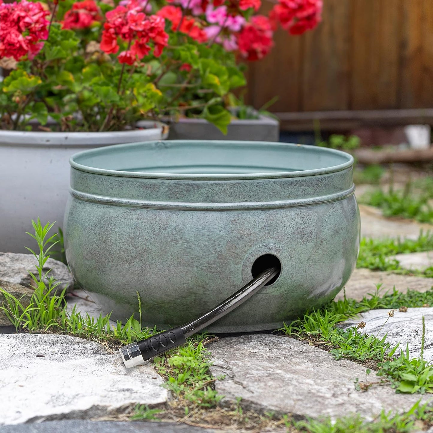 Key West Hose Pot with Lid - Blue Verde by Good Directions