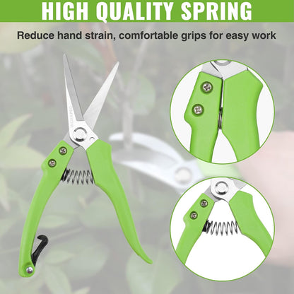 Garden Clippers, 2PC Flower Scissors