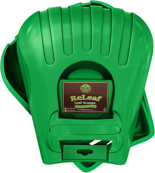 GARDEASE Leaf Scoops, Ergonomic Large Hand Held Rakes for Yard (1 Pair)